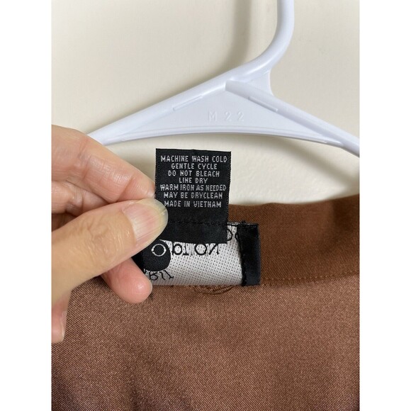 Vintage Y2K First Option Too! Blazer Jacket Women's Sz 2XL Caramel Brown - Picture 3 of 11